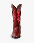 botas de cuero botas de cuero mujer botas de moda botas de piel para mujer de moda botas bala di gala botas en tendencia botas rojas metallic boots botas rojas en tendencia botas metalicas en color rojo botas con pop de color outfits con pop rojo